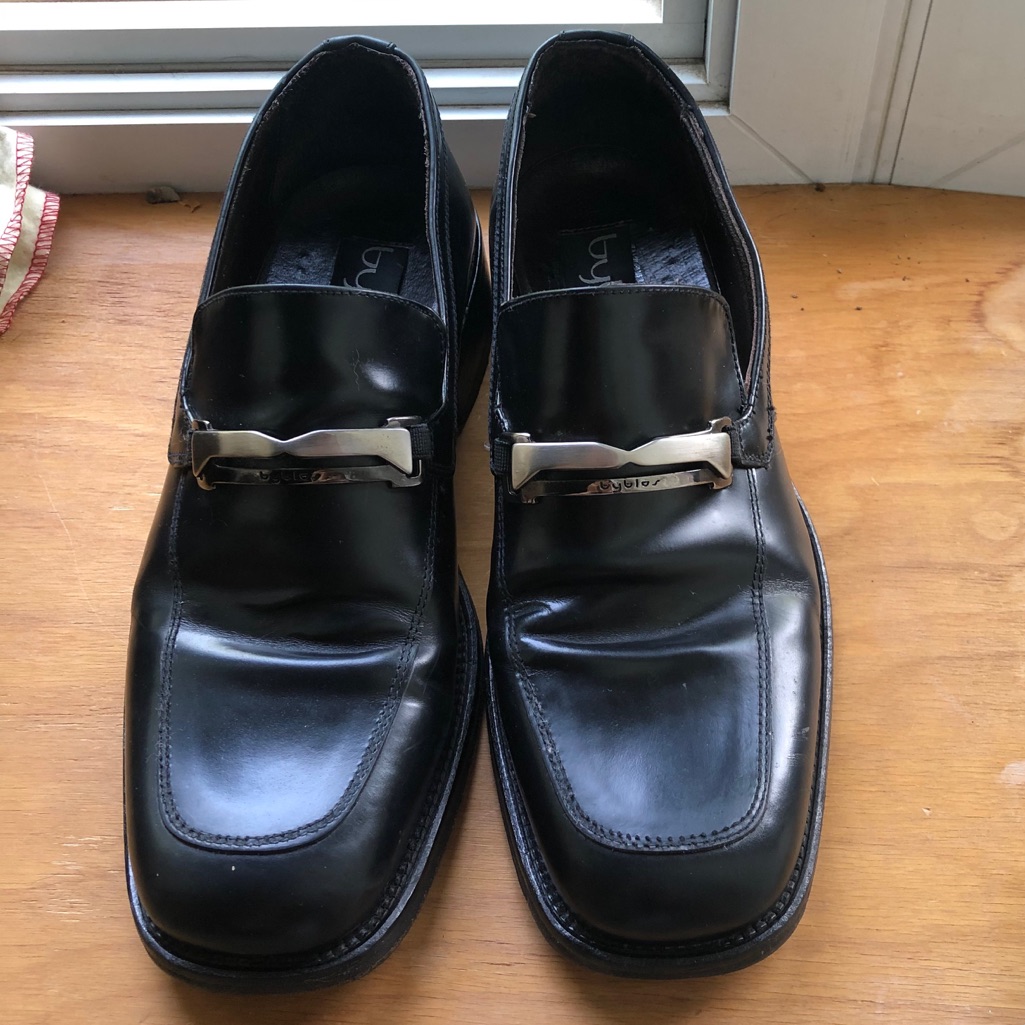 Byblos Leather Made In Italy Dress Shoes Loafers